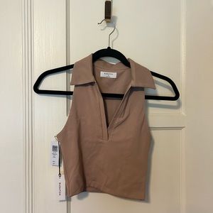 Babaton CONTOUR POLO TANK in Clay